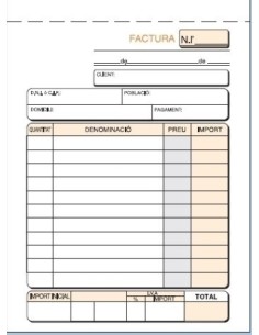 TALON. CAT. FACTURAS 8º NATU DUPLI LOAN